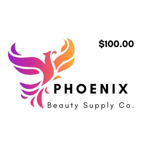 Phoenix Beauty Supply Co. $100 gift card – Give the gift of choice with a $100 gift card for our full range of beauty products.