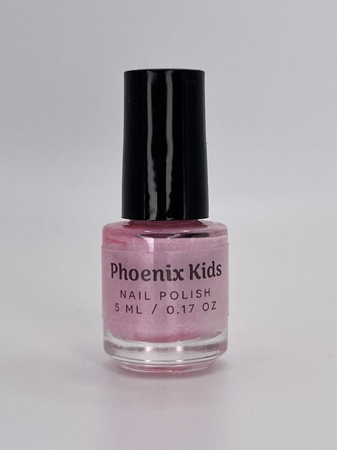 Breast Cancer Awareness Polish – Non-toxic, handmade light pink nail polish for kids, perfect for home manicures and promoting awareness.